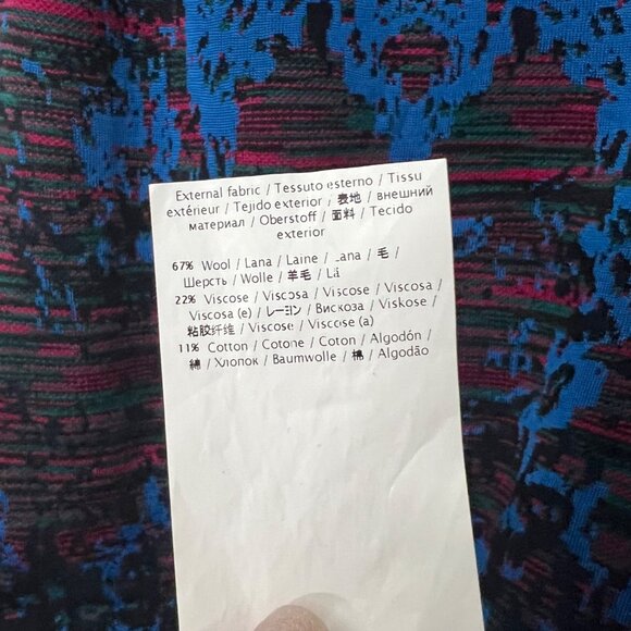 Missoni Abstract Floral Wool Blend Knit Sleeveless Bodycon Dress Size 6 - Picture 8 of 8